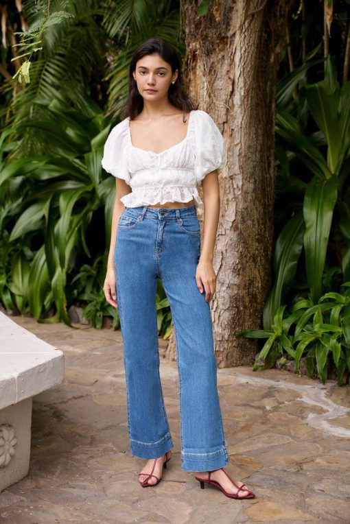 quần jeans ống suông